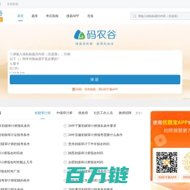 码农谷：职业资格考试试题与答案大全